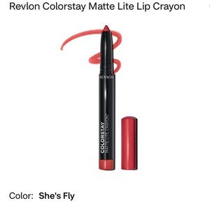 “SHE’S FLY” Revlon Colorstay Matte Lite Lip Crayon, 008